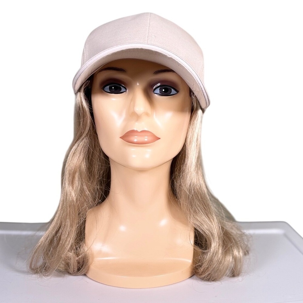 Henry Margu Curly Cap Synthetic Wig Blonde Beige Cap  NWT‎